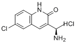 structure of CAS# 1887009-51-9, (R)-3-(1-氨乙基)-6-氯喹啉-2(1H)-酮盐酸盐