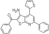 CAS 登录号：188782-68-5, [3-氨基-6-苯基-4-(2-噻吩基)噻吩并[2,3-b]吡啶-2-基]苯甲酮