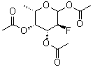 structure of CAS# 188783-78-0, 2,6-二脱氧-2-氟-L-吡喃半乳糖三乙酸酯