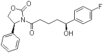 (4S)-3-[(5S)-5-(4-Fluorophenyl)-5-hydroxypentanoyl]-4-phenyl-1,3-oxazolidin-2-one molecular structure (CAS 189028-95-3)