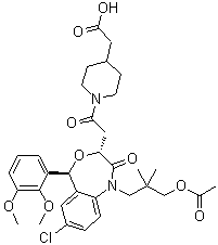 structure of CAS# 189060-13-7, Lapaquistat acetate