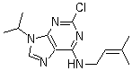 CAS 登录号：189232-32-4, 2-氯-N-(3-甲基-2-丁烯-1-基)-9-(1-甲基乙基)-9H-嘌呤-6-胺