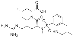 structure of CAS# 189264-04-8, (2R,4S)-1-(2S)-阿加曲班