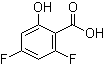 structure of CAS# 189283-54-3, 2,4-Difluoro-6-hydroxybenzoic acid