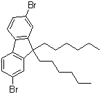 9,9-二己基-2,7-二溴代芴分子结构 (CAS 189367-54-2)