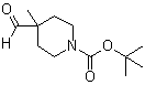 structure of CAS# 189442-92-0, 4-甲酰基-4-甲基哌啶-1-羧酸叔丁酯