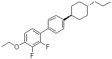 structure of CAS# 189750-98-9, 4-Ethoxy-2,3-difluoro-4'-(trans-4-propylcyclohexyl)-1,1'-biphenyl