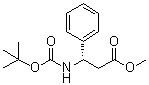 Methyl (3S)-3-[(tert-butoxycarbonyl)amino]-3-phenylpropionate molecular structure (CAS 190189-97-0)