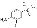structure of CAS# 19021-35-3, 4-Amino-3-chloro-N,N-dimethylbenzenesulfonamide