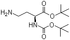 (S)-2-tert-Butoxycarbonylamino-4-aminobutyric acid tert-butyl ester molecular structure (CAS 190447-69-9)