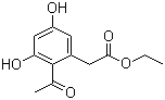 structure of CAS# 19054-27-4, 2-Acetyl-3,5-dihydroxybenzeneacetic acid ethyl ester