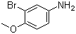 3-溴-4-甲氧基苯胺分子结构 (CAS 19056-41-8)