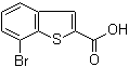 structure of CAS# 19075-59-3, 7-Bromobenzo[b]thiophene-2-carboxylic acid