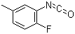 structure of CAS# 190774-50-6, 2-Fluoro-5-methylphenyl isocyanate