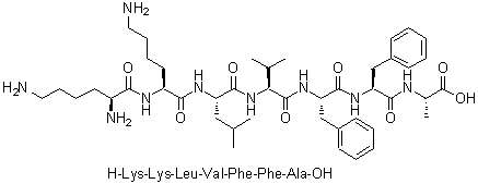 CAS 登录号：190775-14-5, L-赖氨酰-L-赖氨酰-L-亮氨酰-L-缬氨酰-L-苯丙氨酰-L-苯丙氨酰-L-丙氨酸