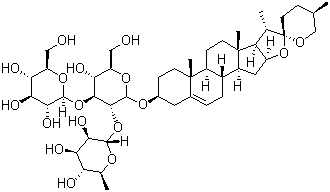 纤细薯蓣皂苷分子结构 (CAS 19083-00-2)