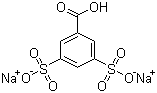 CAS # 19089-55-5, Disodium hydrogen 3,5-disulphonatobenzoate, 3,5-Disulfobenzoic acid disodium salt, Disodium 5-carboxybenzene-1,3-disulfonate