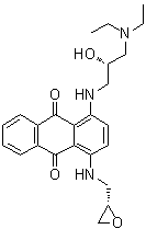 CAS 登录号：1909226-00-1, 1-[[(2S)-3-(二乙基氨基)-2-羟基丙基]氨基]-4-[[(2S)-2-环氧乙烷基甲基]氨基]-9,10-蒽醌