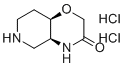 structure of CAS# 1909295-00-6, 外消旋-(4aS,8aR)-六氢-2H-吡啶并[4,3-b][1,4]恶嗪-3(4H)-酮二盐酸盐