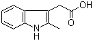2-甲基-3-吲哚乙酸分子结构 (CAS 1912-43-2)