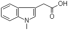 1-Methylindole-3-acetic acid molecular structure (CAS 1912-48-7)