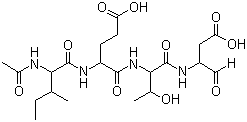 structure of CAS# 191338-86-0, Acetyl-isoleucyl-glutamyl-threonyl-aspartal