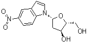 CAS # 191421-10-0, 5-Nitroindole 2'-deoxyribonucleoside, 1-(2-Deoxy-beta-D-erythro-pentofuranosyl)-5-nitro-1H-indole