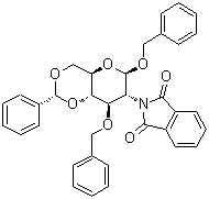 CAS # 191482-37-8, Phenylmethyl 2-deoxy-2-(1,3-dihydro-1,3-dioxo-2H-isoindol-2-yl)-3-O-(phenylmethyl)-4,6-O-[(R)-phenylmethylene]-beta-D-glucopyranoside