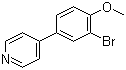 4-(3-Bromo-4-methoxyphenyl)pyridine molecular structure (CAS 191602-60-5)