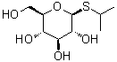 异丙基 beta-D-硫代吡喃葡萄糖苷分子结构 (CAS 19165-11-8)