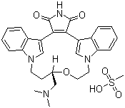 Ruboxistaurin 甲磺酸盐分子结构 (CAS 192050-59-2)