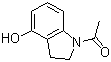structure of CAS# 192061-82-8, 1-(2,3-Dihydro-4-hydroxy-1H-indol-1-yl)ethanone