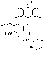 CAS 登录号：192126-76-4, 1-O-[2-[[(2R)-2-(乙酰氨基)-3-巯基-1-氧代丙基]氨基]-2-脱氧-alpha-D-吡喃葡萄糖基]-D-myo-肌醇