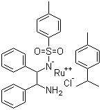 structure of CAS# 192139-90-5, [N-[(1S,2S)-2-(Amino-kN)-1,2-diphenylethyl]-4-methylbenzenesulfonamidato-kN]chloro[(1,2,3,4,5,6-n)-1-methyl-4-(1-methylethyl)benzene]ruthenium