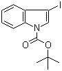 structure of CAS# 192189-07-4, 1-tert-Butoxycarbonyl-3-iodo-1H-indole