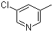 structure of CAS# 19230-55-8, 3-氯-5-甲基吡啶
