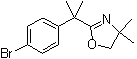 2-[1-(4-溴苯基)-1-甲基乙基]-4,5-二氢-4,4-二甲基恶唑分子结构 (CAS 192775-97-6)