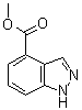 structure of CAS# 192945-49-6, 1H-Indazole-4-carboxylic acid methyl ester