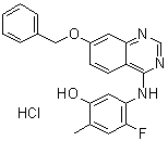 structure of CAS# 193000-39-4, 5-[(7-Benzyloxyquinazolin-4-yl)amino]-4-fluoro-2-methylphenol hydrochloride