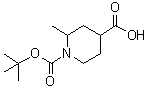 1-(叔丁氧羰基)-2-甲基哌啶-4-羧酸分子结构 (CAS 193085-98-2)