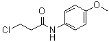structure of CAS# 19313-87-2, 3-Chloro-N-(4-methoxyphenyl)propanamide