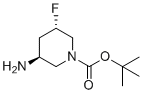 structure of CAS# 1932056-72-8, 叔-丁基(3S,5S)-3-氨基-5-氟哌啶-1-羧酸酯