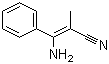 3-氨基-2-甲基-3-苯基丙烯腈分子结构 (CAS 19389-49-2)