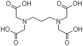 1,3-丙二胺四乙酸分子结构 (CAS 1939-36-2)