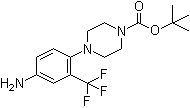 4-(4-Amino-2-trifluoromethylphenyl)piperazine-1-carboxylic acid tert-butyl ester molecular structure (CAS 193902-87-3)