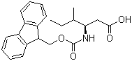 structure of CAS# 193954-27-7, Fmoc-L-beta-homoisoleucine