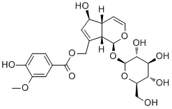 10-O-Vanilloylaucubin molecular structure (CAS 193969-08-3)