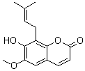structure of CAS# 19397-28-5, 8-(Dimethylallyl)-7-hydroxy-6-methoxycoumarin