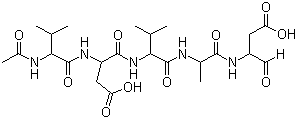 CAS # 194022-51-0, Acetyl-valyl-aspartyl-valyl-alanyl-aspartal, N-Acetyl-Val-Asp-Val-Ala-Asp-CHO