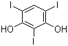 structure of CAS# 19403-92-0, 2,4,6-Triiodoresorcinol